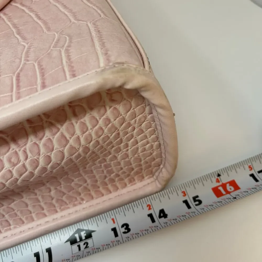 Targus Laptop Computer/Hand Bag Faux Snakeskin Light Pink Office Professional